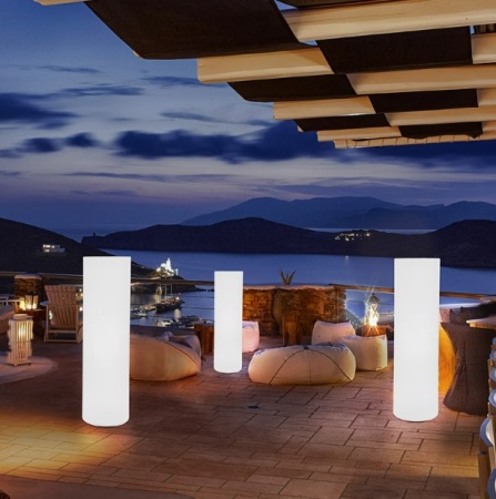 Светильник Цилиндр 40х115 питание от АКБ, RGB